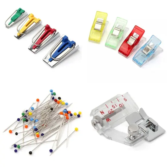 60-Pieces Fabric Bias Binding Tape Maker Kit {5}