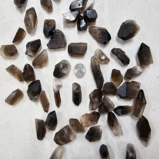 Smoky Quartz Points Bulk Natural Smokey Crystals {2}