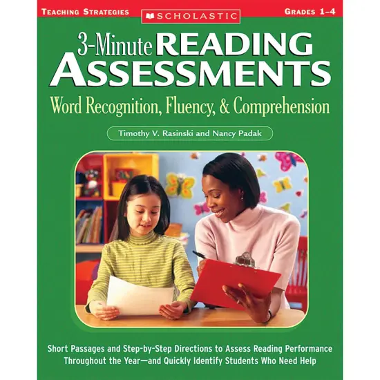 3-Minute Reading Assessments: Word Recognition, Fluency, and Comprehension: Grades 1-4 {1}