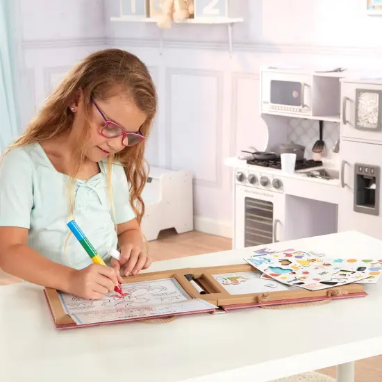 Natural Play: Play, Draw, Create Reusable Drawing & Magnet Kit - Princesses {2}