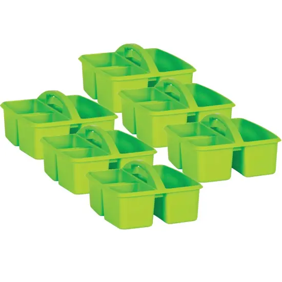 Lime Plastic Storage Caddy, Pack of 6 {1}