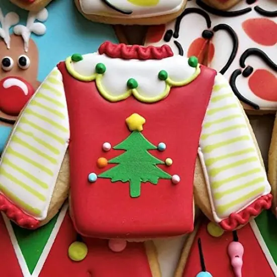 Ann Clark Ugly Christmas Sweater Cookie Cutter 4.25" {3}