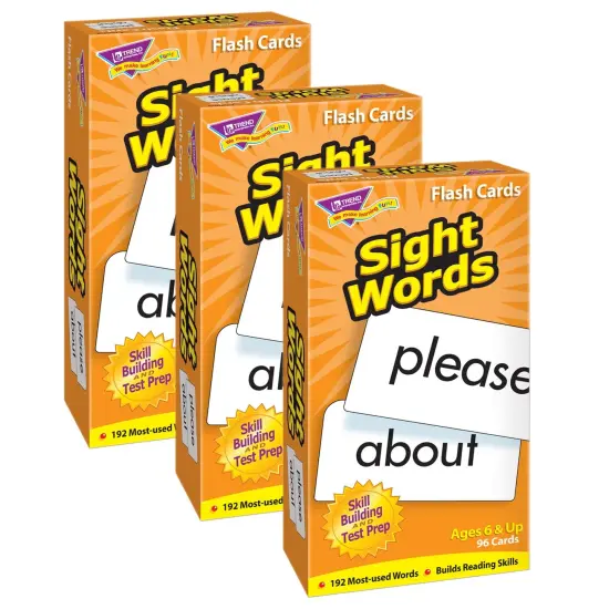 Sight Words Skill Drill Flash Cards, 3 Packs {1}