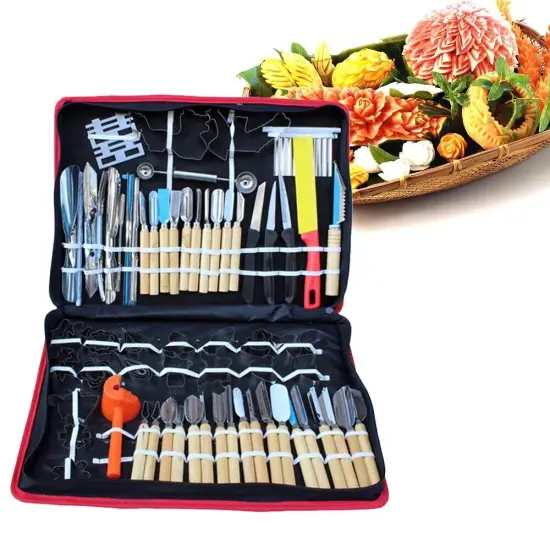 80pcs Vegetable Fruit Carving Tool Set {1}