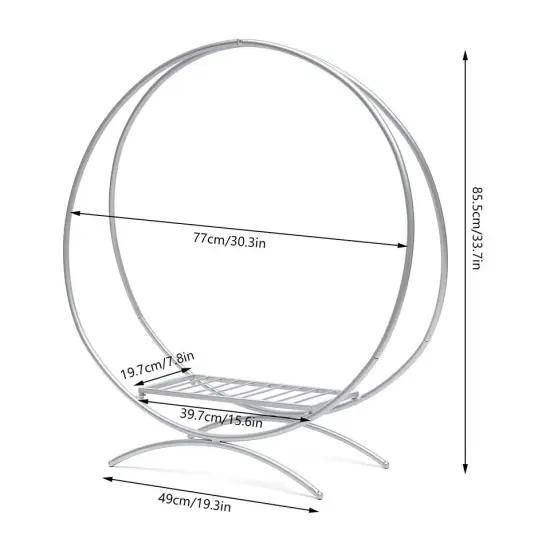 80cm Double Hoop Cake Stand Flower Stand Floral Holder Wedding Decor Arch Decor {2}