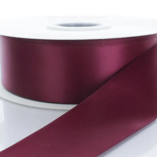 3" Double Faced Satin Ribbon 275 Wine 25yd {1}