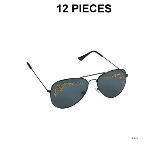 Timeless Glamour Aviator Sunglasses - 12 Pc. {1}