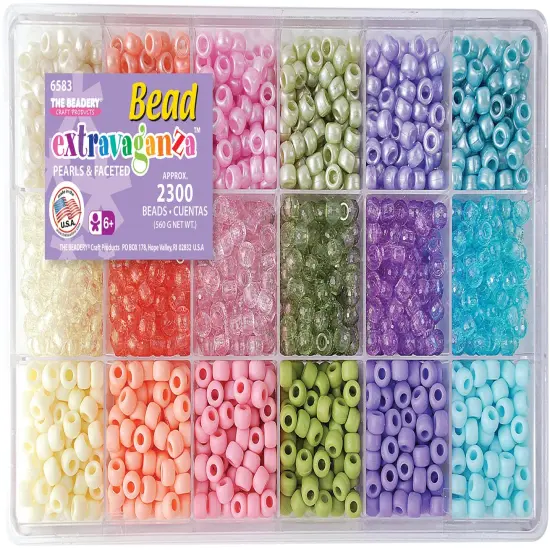 The Beadery Bead Extravaganza Bead Box Kit 19.75oz-Pastel {1}