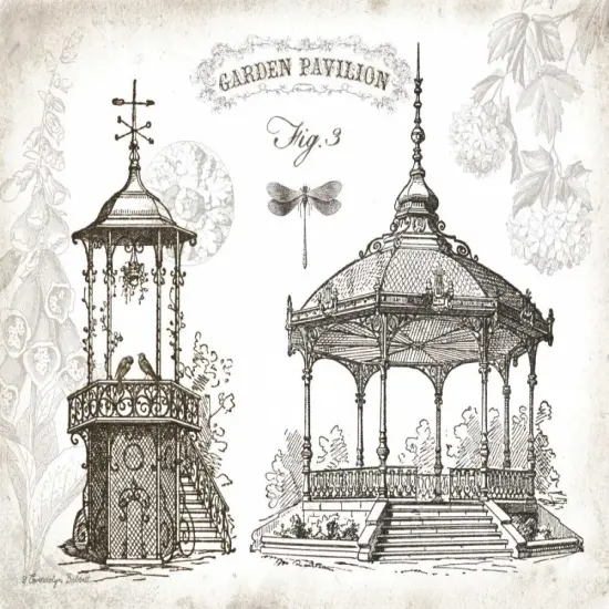 Garden Pavilions Poster Print by Gwendolyn Babbitt - Item # VARPDXBAB466 {1}