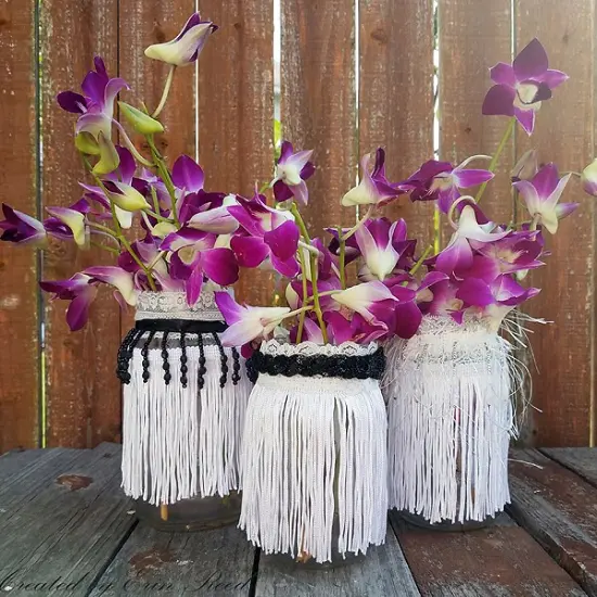 10 yards of 9" Chainette Fringe Trim | 10 yard cut Fuchsia {6}