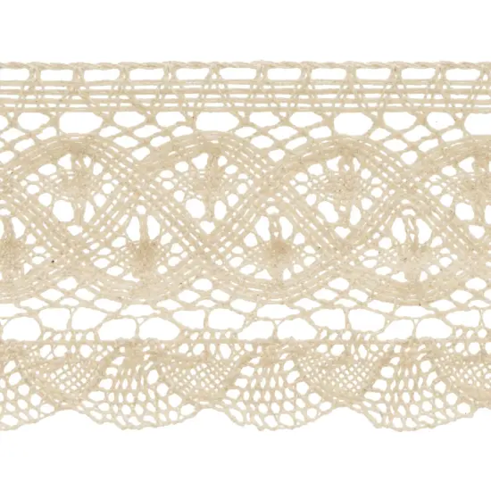 Simplicity Fan Cluny Lace 3.5"X12yd-Natural {1}