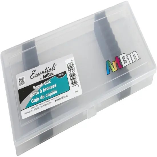 ArtBin Brush Box-14"X6"X1.25" Translucent {3}