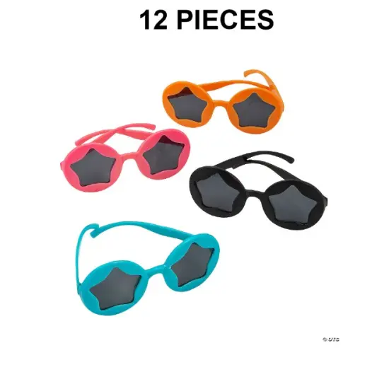 Kids Star Cutout Sunglasses 12 Pc. {1}