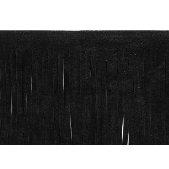 10 yards of 2" Faux Suede Fringe Trim | 10 yard cut Black {1}