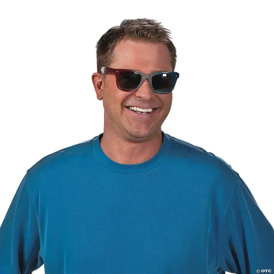 Patriotic Glitter Nomad Sunglasses - 12 Pc. {2}