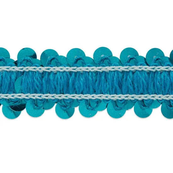 20 yards of 2 Row 7/8" Metallic Stretch Sequin Trim | 20 yard cut Royal Blue {3}