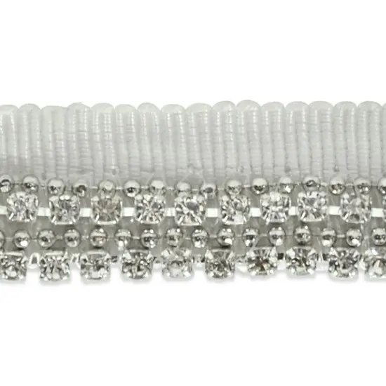 Rhinestone Lip Cord Trim Black {2}