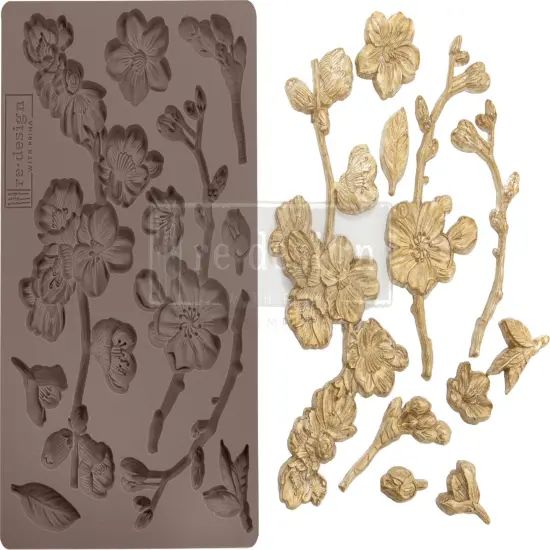 Prima Marketing Re-Design Mould 5"X8"X8mm-Cherry Blossoms {4}