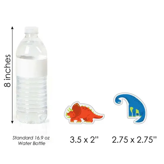 Big Dot of Happiness Roar Dinosaur - DIY Shaped Dino Mite T-Rex Baby Shower or Birthday Party Cut-Outs - 24 Count {7}