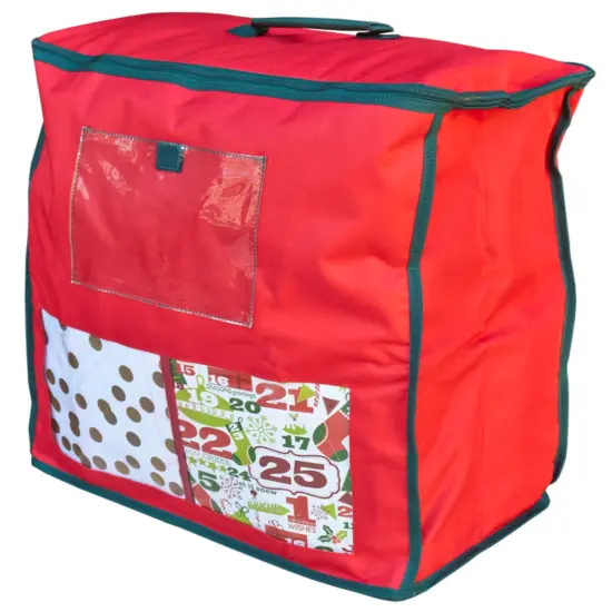 Simple Living 19.5" Red Christmas Gift Bag Storage {3}