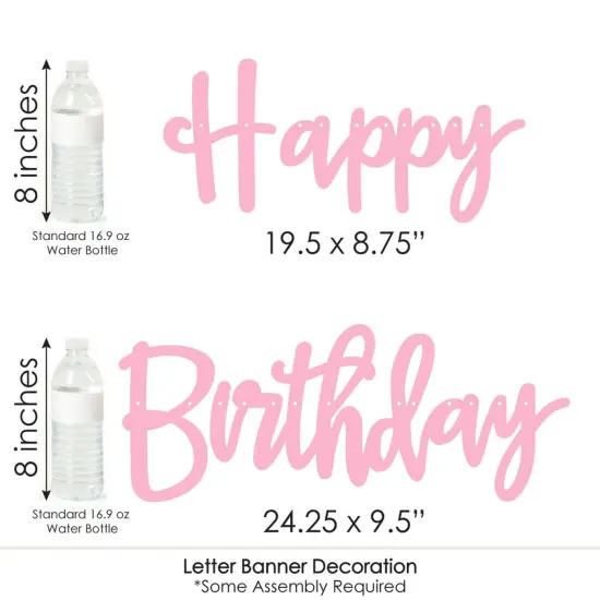 Big Dot of Happiness Purr-fect Kitty Cat - Kitten Meow Birthday Party Letter Banner Decoration - 36 Banner Cutouts and Happy Birthday Banner Letters {7}