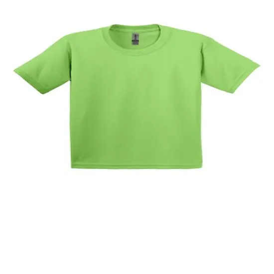 Gildan&reg; Youth Ultra Cotton Crew Neck Short Sleeve for Kids Lime {1}