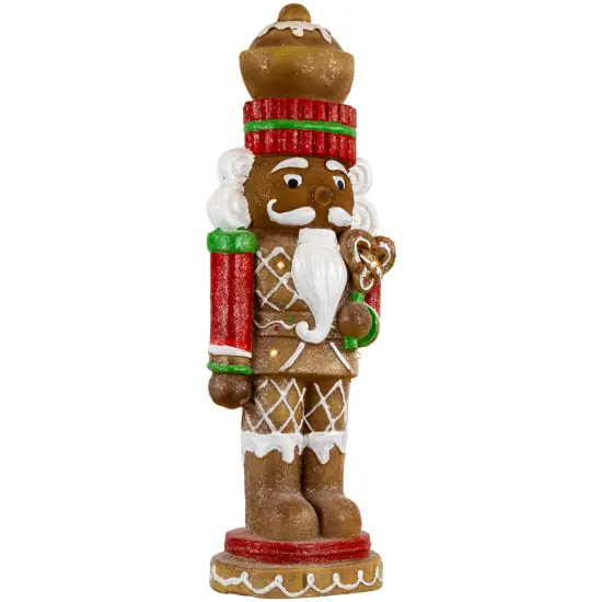 Northlight LED Lighted Gingerbread Nutcracker Christmas Figurine - 25.5" Brown {6}