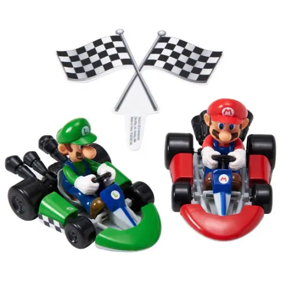 Super Mario Mario Kart Cake Kit Topper 4 Piece Set {4}