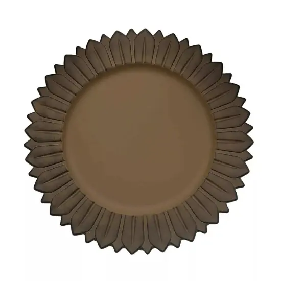 MATTE NATURAL 6 Matte 13" Sunflower Design {1}