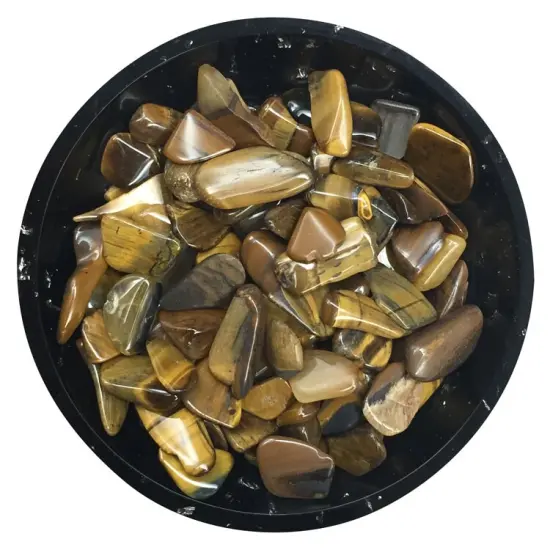Gold Tiger Eye Mini Crystal Chips &ndash; Size 2 {1}