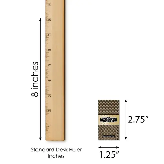 Big Dot of Happiness Roaring 20's - Mini Candy Bar Wrapper Stickers - 1920s Art Deco Jazz Party Small Favors - 40 Count {6}