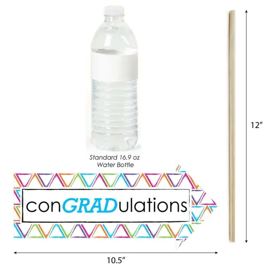 Big Dot of Happiness Funny Hats Off Grad - Graduation Party Photo Booth Props Kit - 10 Piece {6}