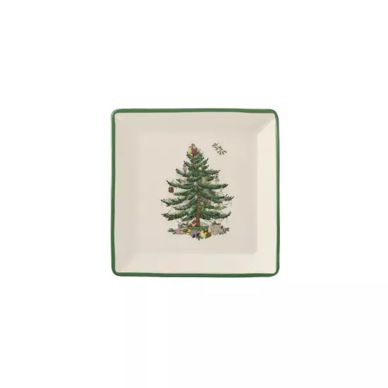 Spode Christmas Tree Collection Tidbit Square Plates, Set of 4 5 Inch {3}