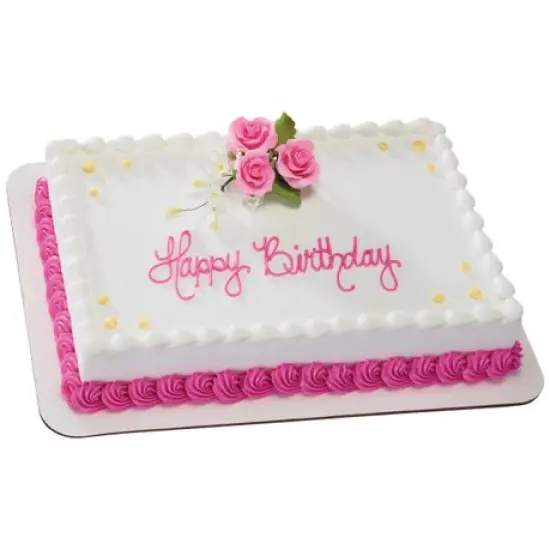 Pink Trio Rose Spray Gum Paste Sprays {3}