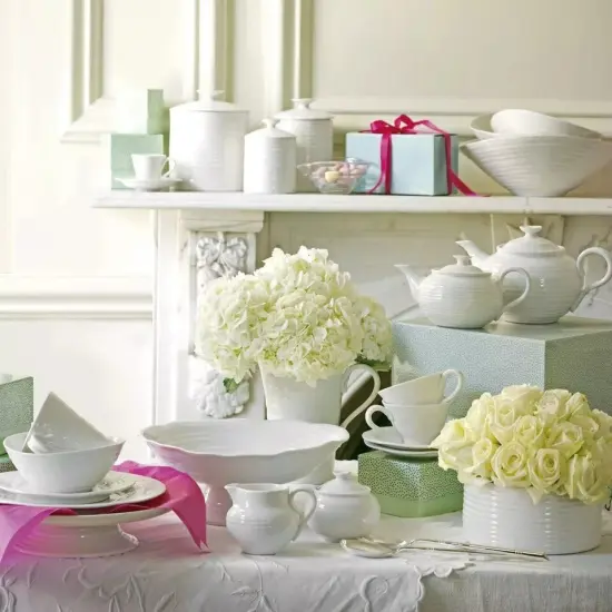 Portmeirion Sophie Conran White Porcelain Footed Comport, 9 Inch, Serving Dish {4}