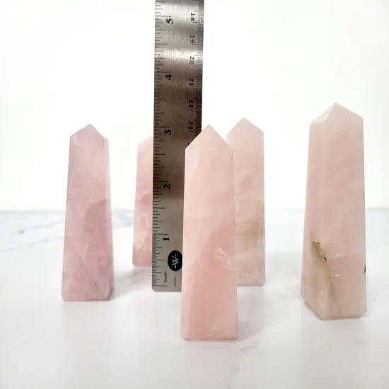 Hand Polished Crystal Tower Point Obelisk - 4 Sided OBSIDIAN {6}