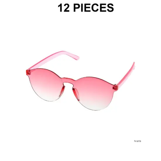 Pink Rimless Sunglasses &ndash; 12 Pc. {1}