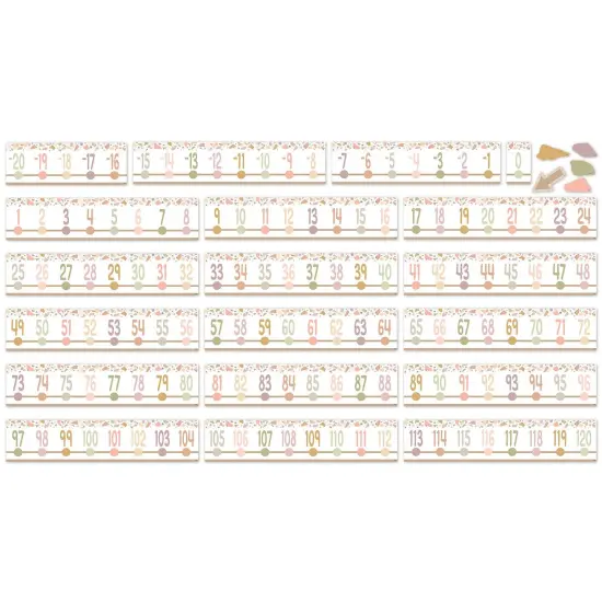 Terrazzo Tones Number Line (-20 to +120) Bulletin Board Set, 24 Pieces {2}