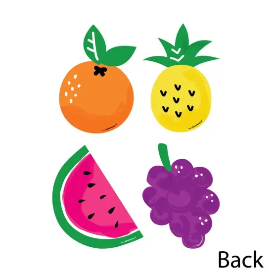 Big Dot of Happiness Tutti Fruity - Pineapple Grapes Pear & Watermelon Decor DIY Frutti Summer Baby Shower or Birthday Party Essentials - Set of 20 {4}