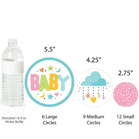 Big Dot of Happiness Colorful Baby Shower - Gender Neutral Party Giant Circle Confetti - Party Decorations - Large Confetti 27 Count {4}