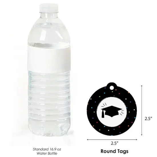 Big Dot of Happiness Hats Off Grad - Graduation Party Favor Gift Tags (Set of 20) {4}