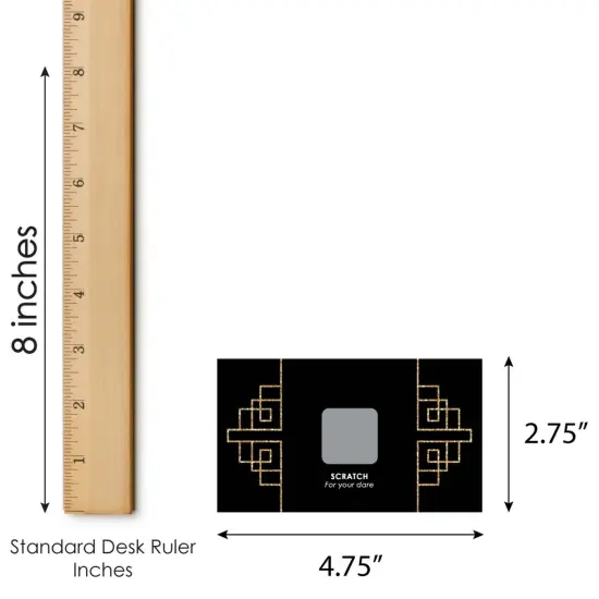 Big Dot of Happiness Roaring 20's - 1920s Art Deco Jazz Party Game Scratch Off Dare Cards - 22 Count {7}