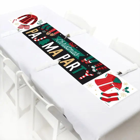 Big Dot of Happiness Christmas Pajamas - Holiday Plaid PJ Party Decorations Party Banner {7}