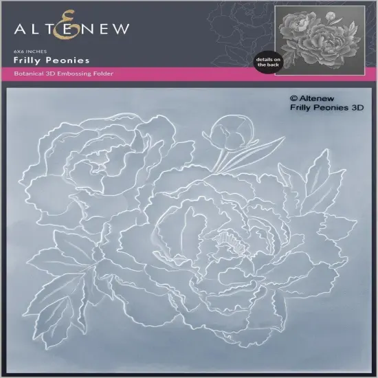 Frilly Peonies 3D Embossing Folder {1}