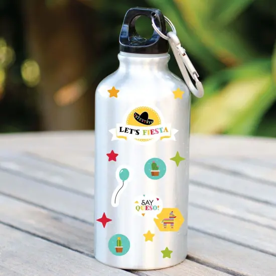 Big Dot of Happiness Let's Fiesta - Fiesta Birthday Party Favor Kids Stickers - 16 Sheets - 256 Stickers {6}