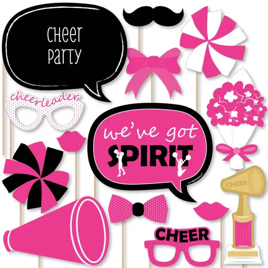 Big Dot of Happiness We've Got Spirit - Cheerleading - Birthday Party or Cheerleader Party Photo Booth Props Kit - 20 Count {1}