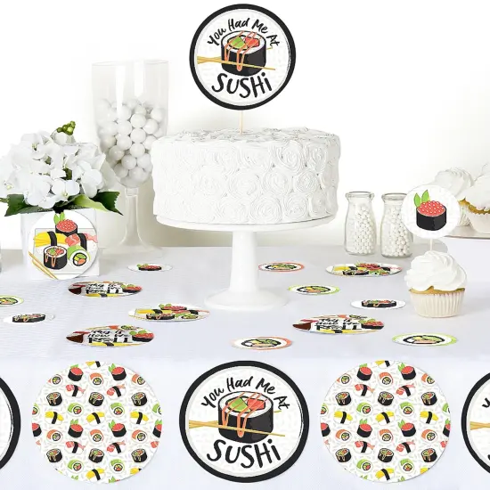Big Dot of Happiness Let's Roll - Sushi - Japanese Party Giant Circle Confetti - Party Decorations - Large Confetti 27 Count {6}