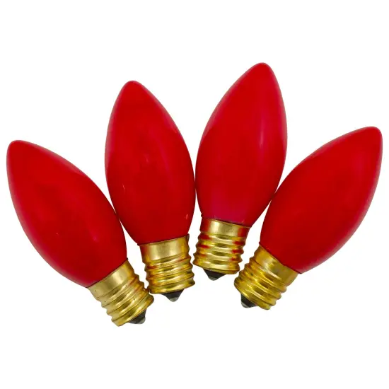 Northlight C9 Opaque Christmas Replacement Bulbs - Red - 4ct {4}