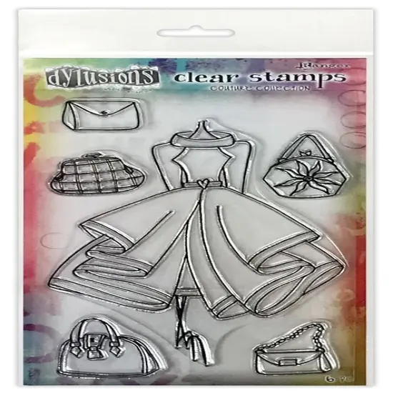 Dyan Reaveley's Dylusions Couture Stamp Set-Ladies Who Lunch {1}