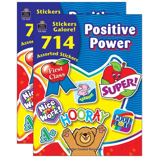 Positive Power Sticker Book, 714 Stickers Per Book, Pack of 2 {1}
